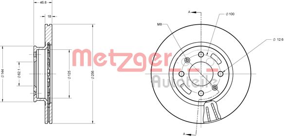 METZGER Тормозной диск 6110544