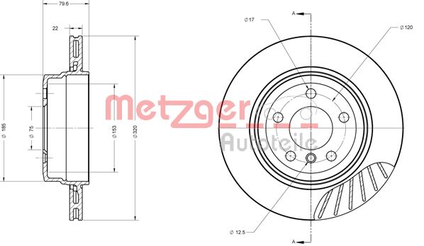 METZGER Bremžu diski 6110639