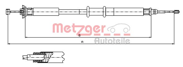 METZGER Trose, Stāvbremžu sistēma 631.20