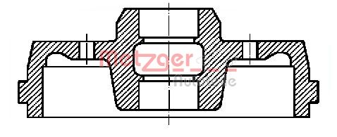 METZGER Тормозной барабан BT 1069