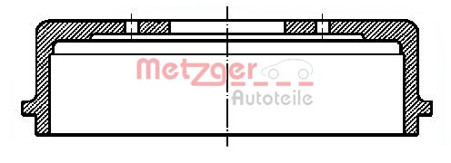 METZGER Тормозной барабан BT 742