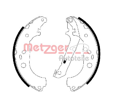 METZGER Комплект тормозных колодок MG 211