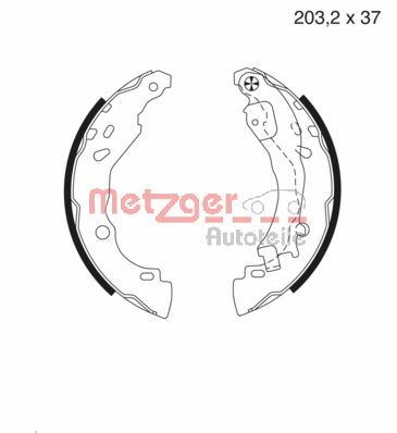 METZGER Комплект тормозных колодок MG 982