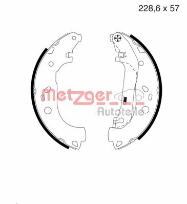 METZGER Комплект тормозных колодок MG 983