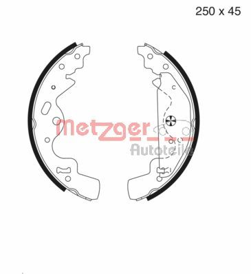 METZGER Комплект тормозных колодок MG 986