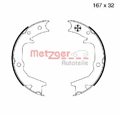 METZGER Bremžu loku kompl., Stāvbremze MG 992