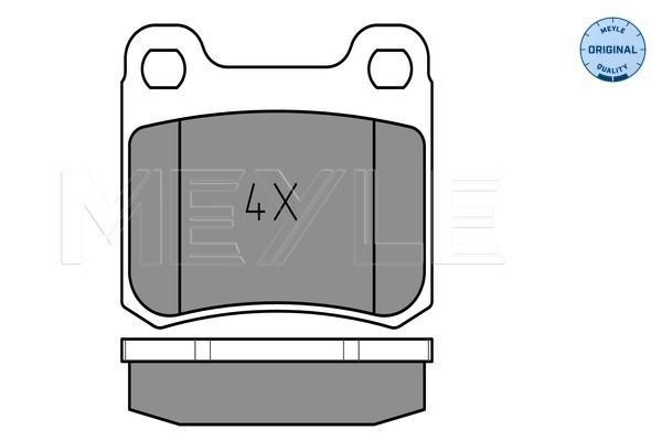 MEYLE Комплект тормозных колодок, дисковый тормоз 025 206 8715