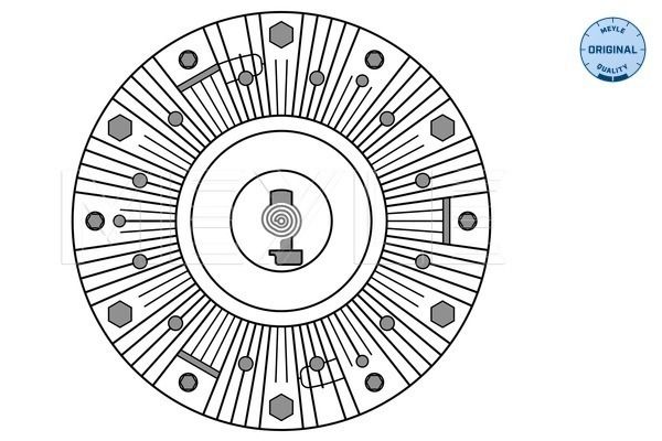 MEYLE Sajūgs, Radiatora ventilators 16-34 234 0005