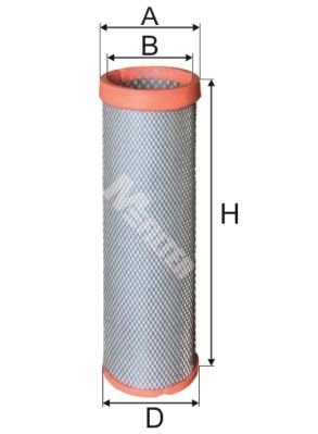 MFILTER Sekundārā gaisa filtrs A 1608