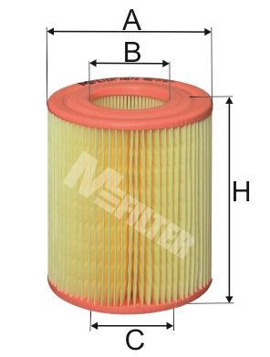 MFILTER Gaisa filtrs A 872