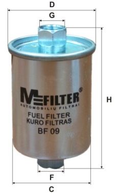 MFILTER Топливный фильтр BF 09