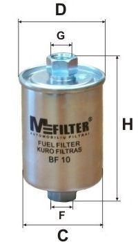 MFILTER Degvielas filtrs BF 10