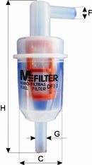 MFILTER Degvielas filtrs DF 11