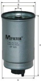 MFILTER Топливный фильтр DF 325