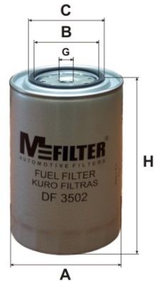 MFILTER Degvielas filtrs DF 3502