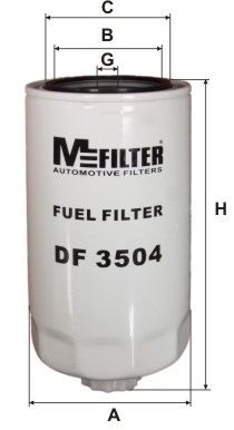 MFILTER Degvielas filtrs DF 3504