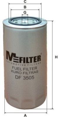 MFILTER Degvielas filtrs DF 3505