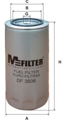 MFILTER Degvielas filtrs DF 3506