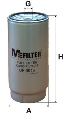 MFILTER Degvielas filtrs DF 3516