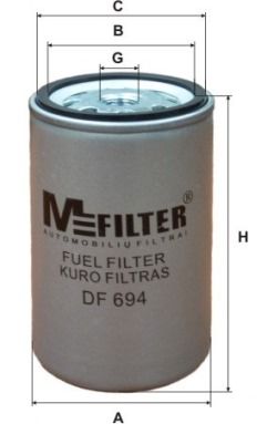 MFILTER Degvielas filtrs DF 694