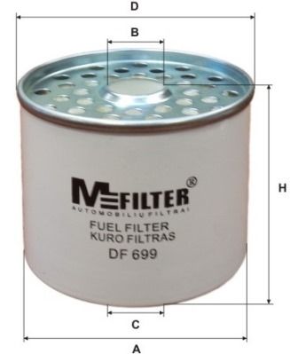 MFILTER Degvielas filtrs DF 699