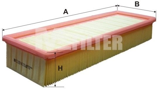 MFILTER Воздушный фильтр K 170