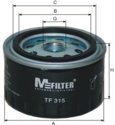 MFILTER Eļļas filtrs TF 315