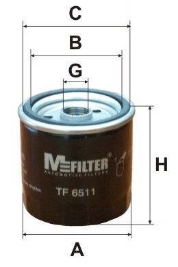 MFILTER Eļļas filtrs TF 6511