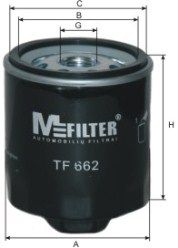 MFILTER Eļļas filtrs TF 662