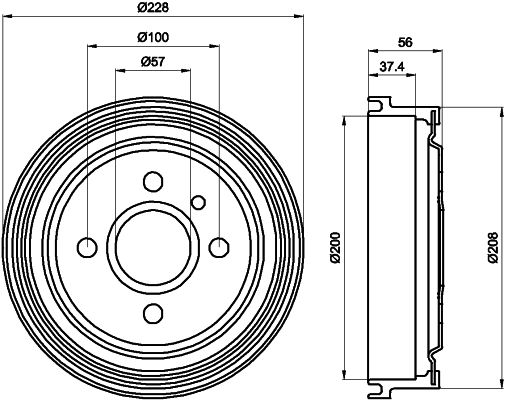 MINTEX Bremžu trumulis MBD013