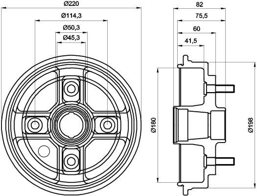 MINTEX Bremžu trumulis MBD046