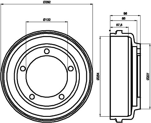 MINTEX Bremžu trumulis MBD058