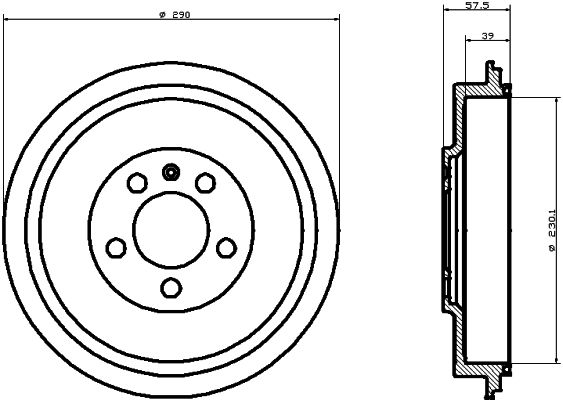 MINTEX Тормозной барабан MBD193