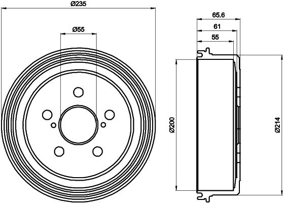 MINTEX Bremžu trumulis MBD226