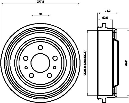 MINTEX Тормозной барабан MBD263