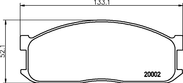 MINTEX Комплект тормозных колодок, дисковый тормоз MDB1346