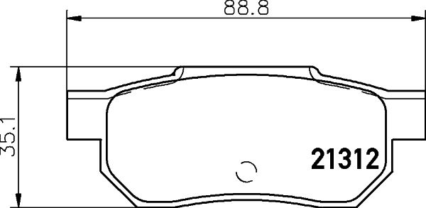MINTEX Комплект тормозных колодок, дисковый тормоз MDB1360