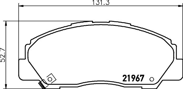 MINTEX Bremžu uzliku kompl., Disku bremzes MDB1592