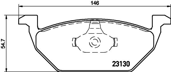 MINTEX Комплект тормозных колодок, дисковый тормоз MDB1811