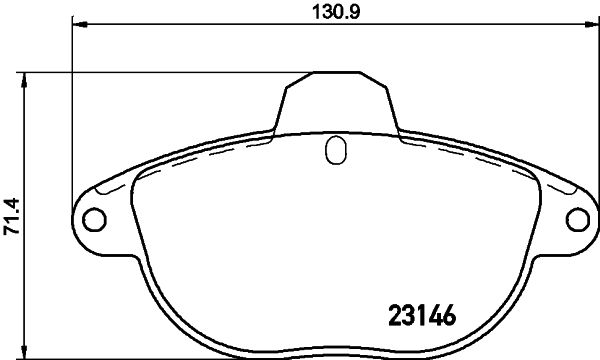 MINTEX Комплект тормозных колодок, дисковый тормоз MDB1854