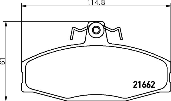 MINTEX Комплект тормозных колодок, дисковый тормоз MDB1913