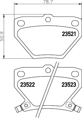 MINTEX Комплект тормозных колодок, дисковый тормоз MDB2014