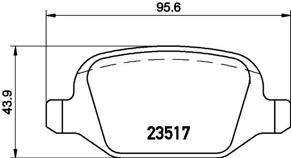 MINTEX Комплект тормозных колодок, дисковый тормоз MDB2051