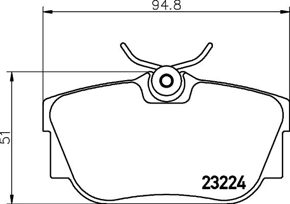MINTEX Комплект тормозных колодок, дисковый тормоз MDB2105
