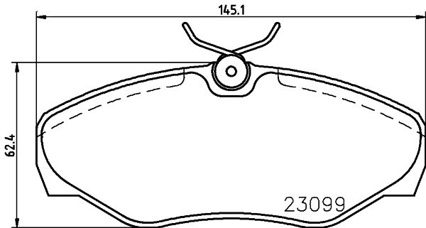 MINTEX Комплект тормозных колодок, дисковый тормоз MDB2159