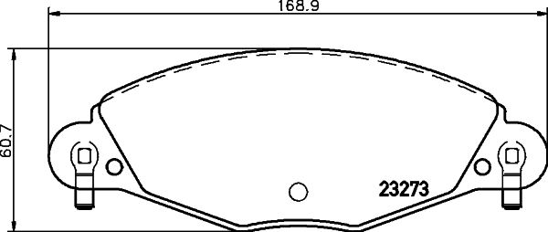 MINTEX Комплект тормозных колодок, дисковый тормоз MDB2188