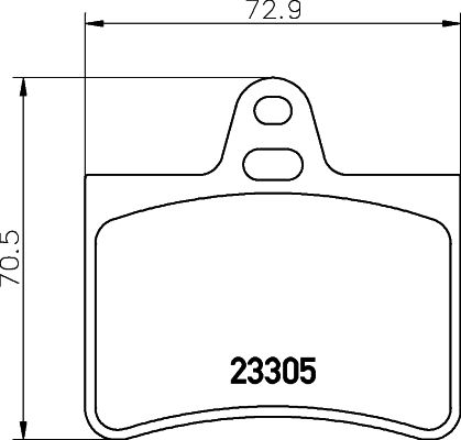 MINTEX Комплект тормозных колодок, дисковый тормоз MDB2190