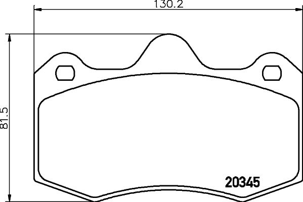 MINTEX Bremžu uzliku kompl., Disku bremzes MDB2207