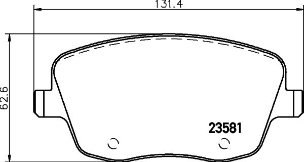 MINTEX Комплект тормозных колодок, дисковый тормоз MDB2294