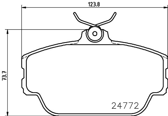 MINTEX Комплект тормозных колодок, дисковый тормоз MDB2318